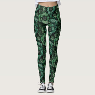 Blauwe Work-out Anemonen Fantasie Beste Vriend Ges Leggings