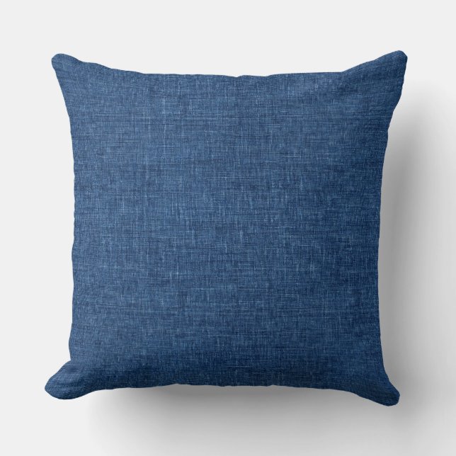 Blauwe Worp Kussen (Voorkant)