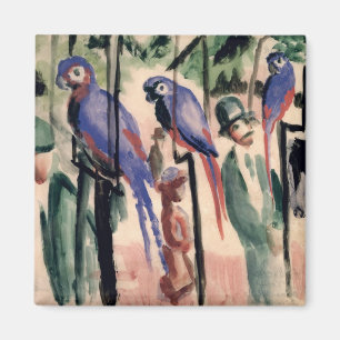 Blauwe wortelen magneet
