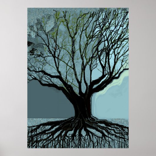 Blauwe wortelen poster (Voorkant)