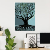 Blauwe wortelen poster (Thuiskantoor)