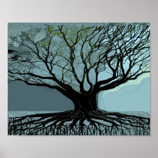 Blauwe wortelen poster (Voorkant)