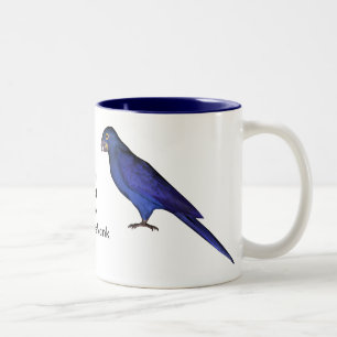 Blauwe wortelen tweekleurige koffiemok