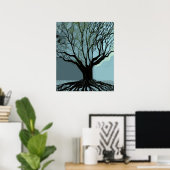 Blauwe wortels poster (Thuiskantoor)