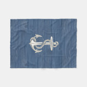  blauwe woudband fleece deken (Voorkant (Horizontaal))