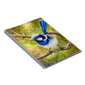 Blauwe Wren - Notitieboek (Rechterzijde)