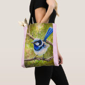 Blauwe Wren - Tote Bag (Dichtbij)