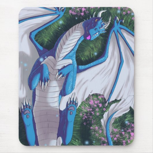 Blauwe wyvern muismat (Voorkant)