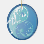 Blauwe yin en Yang Ornament (Links)