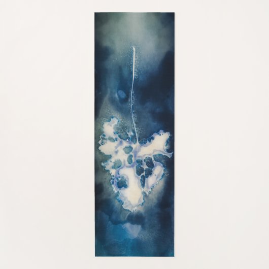 Blauwe yoga-tapijten Eén voorjaarslucht Yogamat (Voorkant)