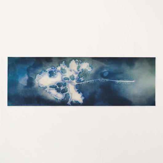 Blauwe yoga-tapijten Eén voorjaarslucht Yogamat (Voorkant (horizontaal))