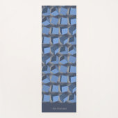 Blauwe yogamat met vallende dozen (Voorkant)