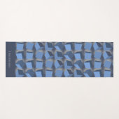 Blauwe yogamat met vallende dozen (Voorkant (horizontaal))