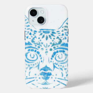 Blauwe zakdoek iPhone 15 case