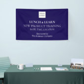 Blauwe Zakelijke Trainingsbanner Spandoek (Beurs)