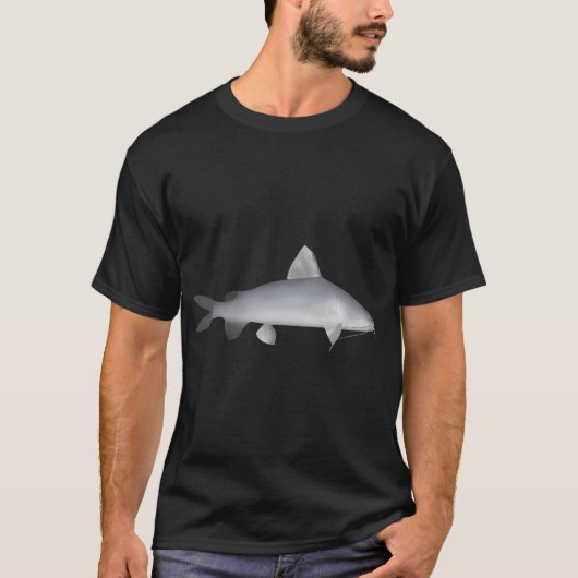 Blauwe Zalm Meerval T-shirt (Voorkant)