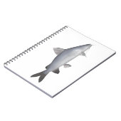 blauwe zalmmeerval notitieboek (Linkerzijde)