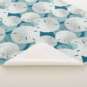 Blauwe zandvangers Patroonkust Sherpa Deken (3/4)