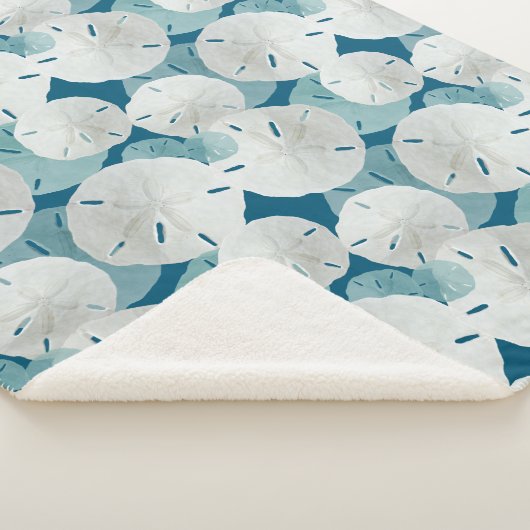 Blauwe zandvangers Patroonkust Sherpa Deken (3/4)