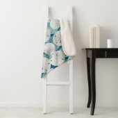 Blauwe zandvangers Patroonkust Sherpa Deken (In situ)