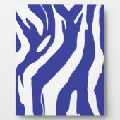 Blauwe Zebra Fotoplaat (Voorkant)