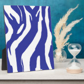Blauwe Zebra Fotoplaat (Zijkant)