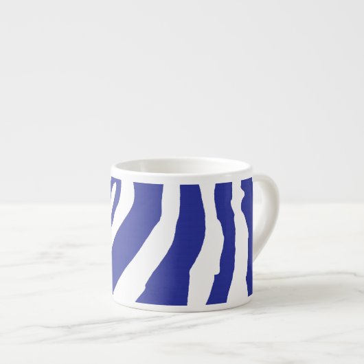 Blauwe zebra mok (Voorkant rechts)
