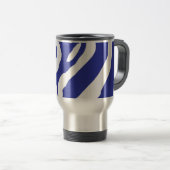 Blauwe Zebra Reisbeker (Voorkant rechts)
