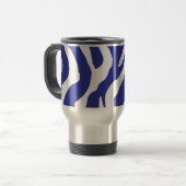 Blauwe Zebra Reisbeker (Voorkant links)
