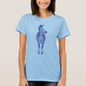 Blauwe Zebra | Show je strepen!  T-shirt (Voorkant)