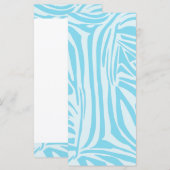 Blauwe zebra streeppatroon (Voorkant / Achterkant)