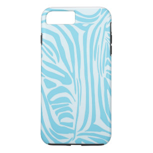 Blauwe zebra streeppatroon iPhone 8/7 plus hoesje