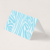 Blauwe zebra streeppatroon kaart (Achterkant)