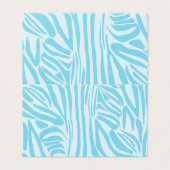 Blauwe zebra streeppatroon kaart (Buitenkant ongevouwen)
