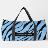 Blauwe zebra strepenpatroon plunjezak (Voorkant)