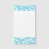 Blauwe zebraprint (Voorkant)