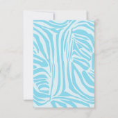 Blauwe zebraprint (Voorkant)