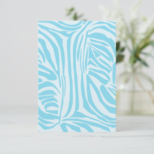 Blauwe zebraprint (Staand voorkant)