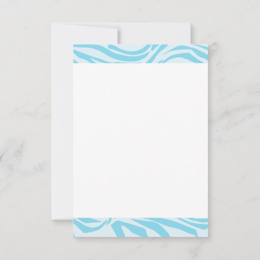 Blauwe zebraprint (Achterkant)