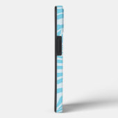 Blauwe zebraprint Case-Mate iPhone case (Achterkant / Rechts)