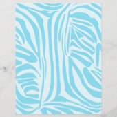 Blauwe zebraprint flyer (Achterkant)