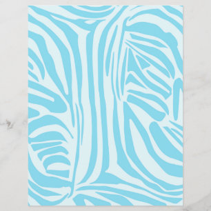 Blauwe zebraprint flyer