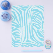 Blauwe zebraprint flyer (Enkel)