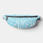 Blauwe zebraprint heuptasje (Liggend)