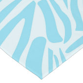 Blauwe zebraprint lange tafelloper (Hoek)
