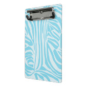 Blauwe zebraprint mini klembord (Angled2)