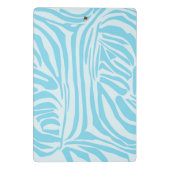 Blauwe zebraprint mini klembord (Achterkant)
