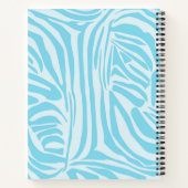 Blauwe zebraprint notitieboek (Achterkant)