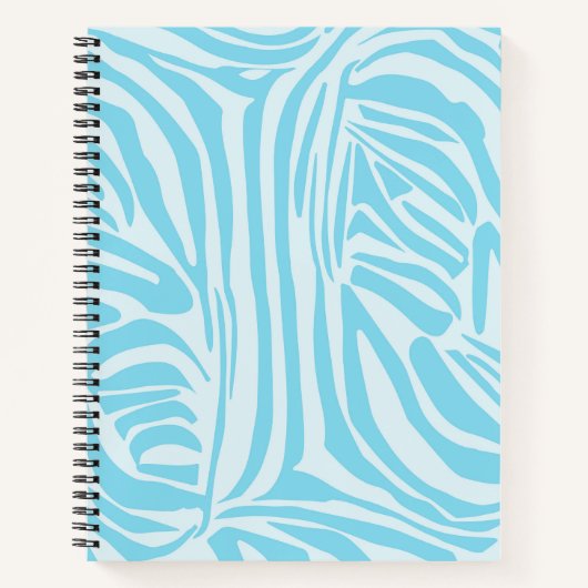 Blauwe zebraprint notitieboek (Voorkant)