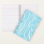 Blauwe zebraprint notitieboek (Binnen)